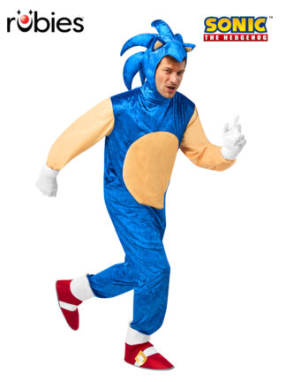 SONIC THE HEDGEHOG COSTUME, ADULT