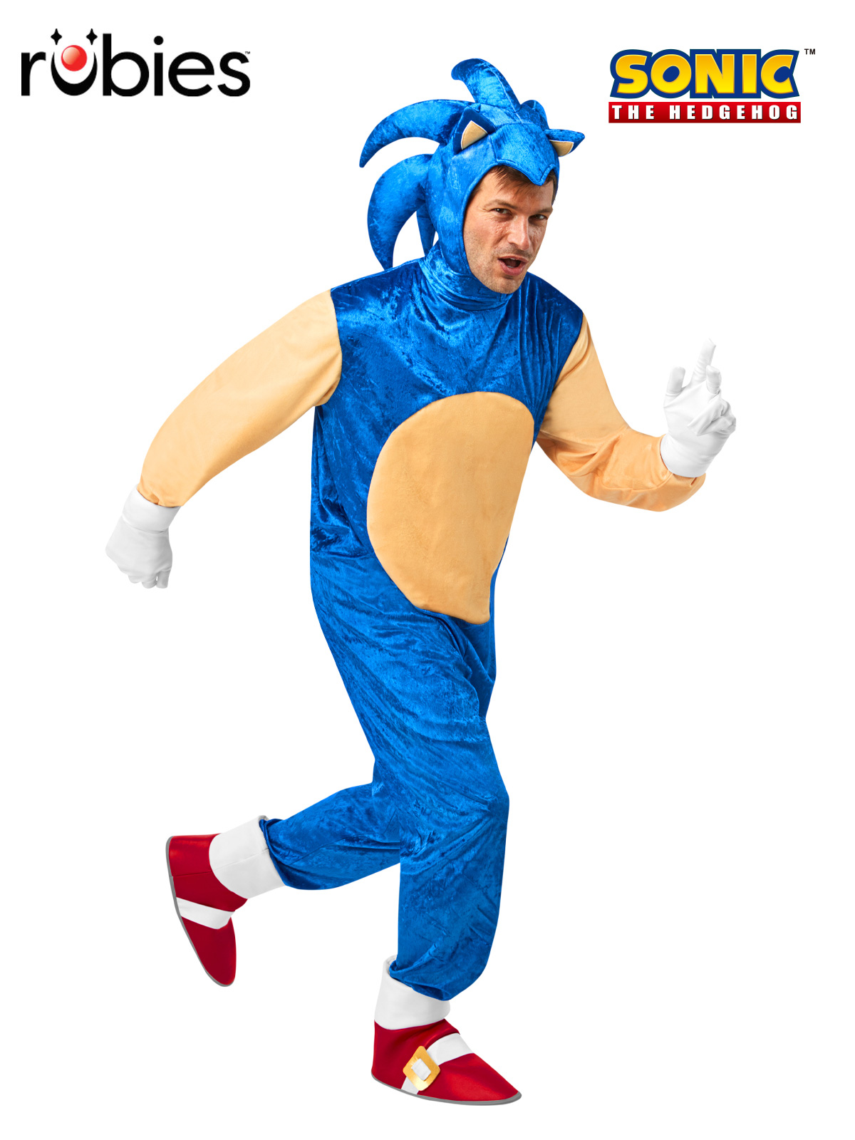 SONIC THE HEDGEHOG COSTUME, ADULT