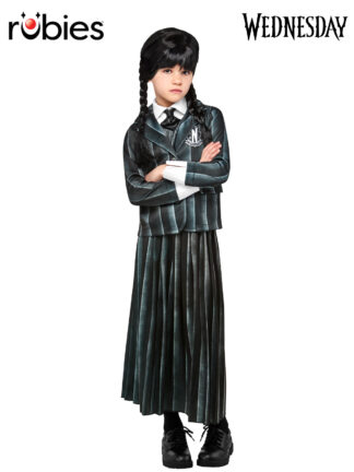WEDNESDAY NEVERMORE ACADEMY BLACK COSTUME (NETFLIX), CHILD