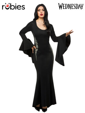 MORTICIA DELUXE COSTUME (WEDNESDAY), ADULT