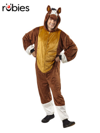 HORSE FURRY ONESIE COSTUME, ADULT