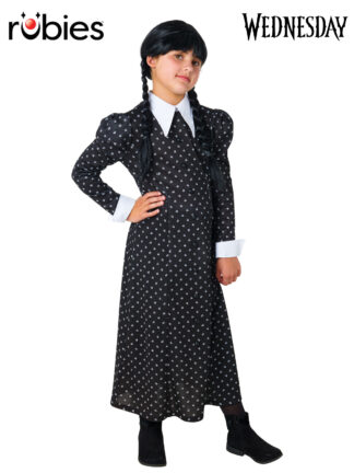 WEDNESDAY DELUXE COSTUME (NETFLIX SERIES), CHILD