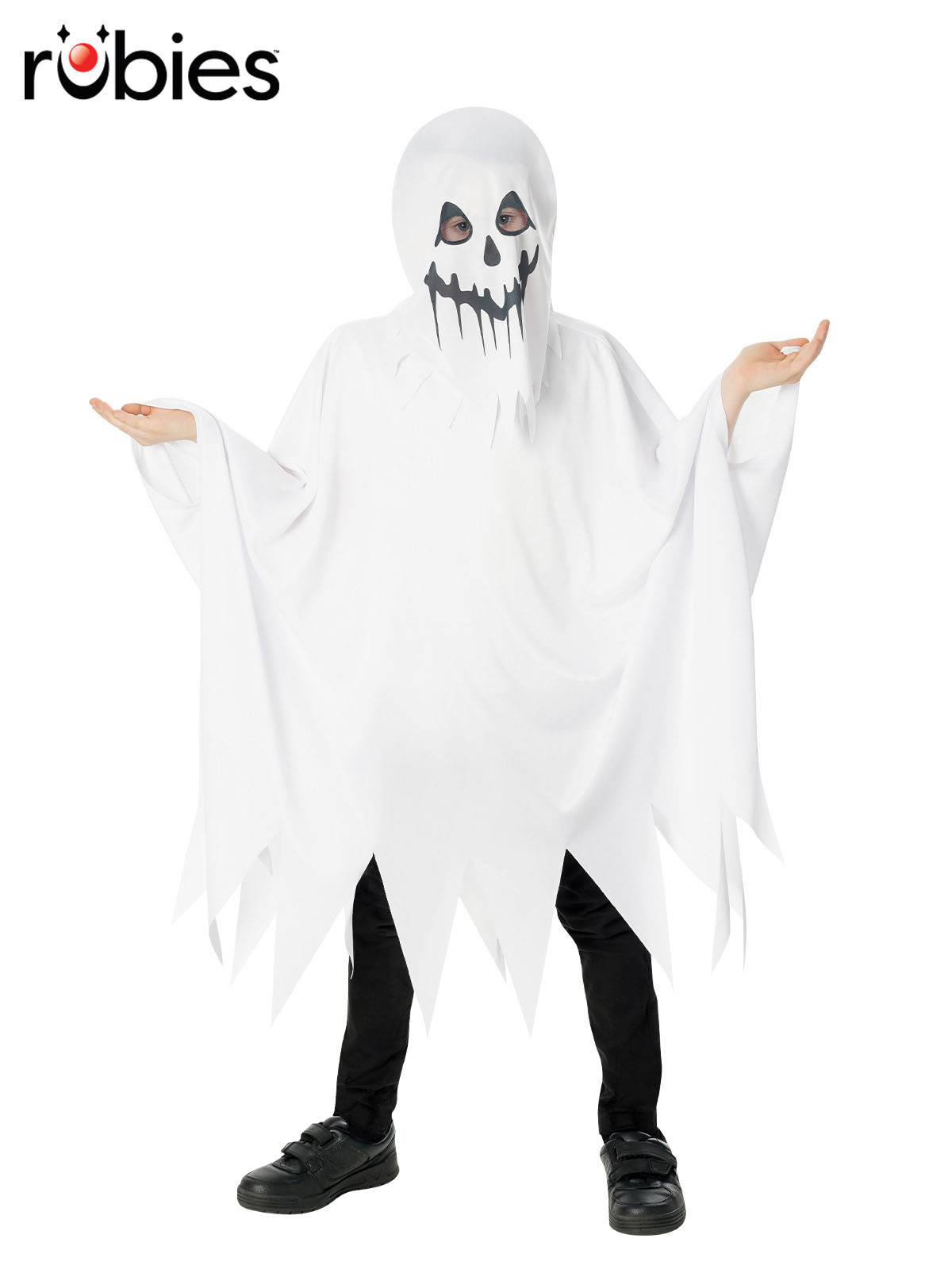 GHOST PONCHO WITH HOOD, CHILD