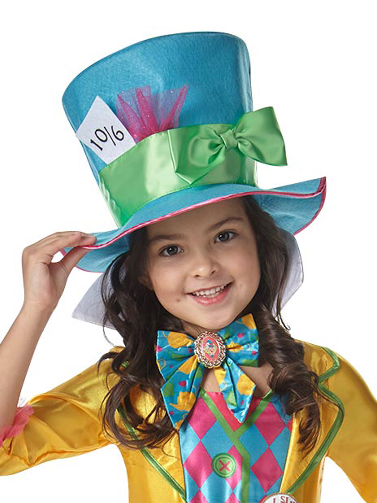 MAD HATTER GIRLS DELUXE COSTUME (LARGE POLYBAG), CHILD - Image 4