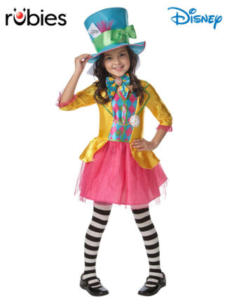MAD HATTER GIRLS DELUXE COSTUME (LARGE POLYBAG), CHILD