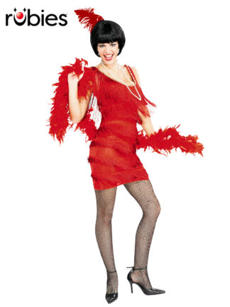 ROARIN RED FLAPPER DRESS, ADULT
