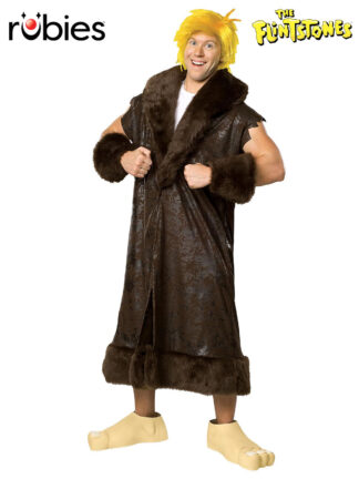 BARNEY RUBBLE DELUXE COSTUME, ADULT