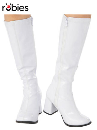 GO GO BOOTS, WHITE - ADULT