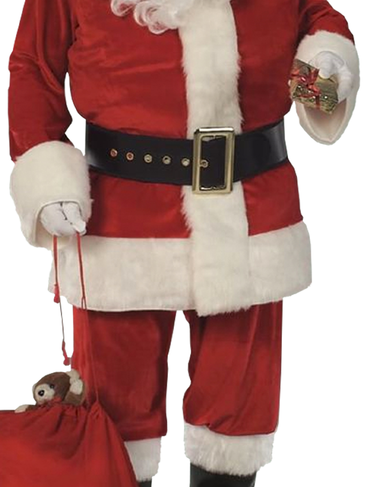 SANTA SUIT VELVET, ADULT - Image 3