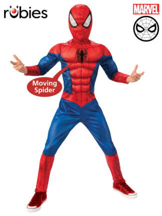 SPIDER-MAN DELUXE LENTICULAR COSTUME, CHILD