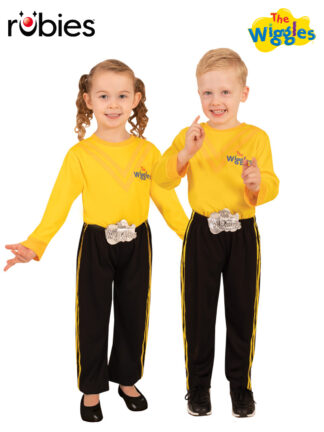 YELLOW WIGGLE DELUXE PANTS COSTUME, CHILD
