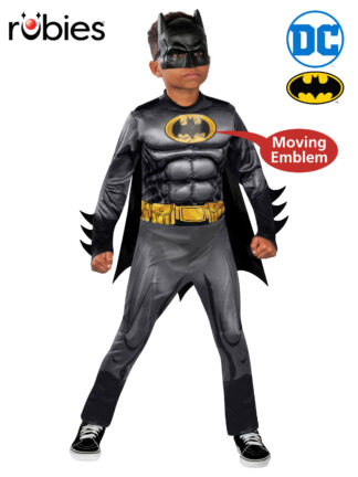 BATMAN DELUXE LENTICULAR COSTUME, CHILD