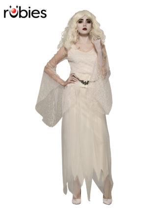 WITCH TOP WITH BELT WHITE, ADULT