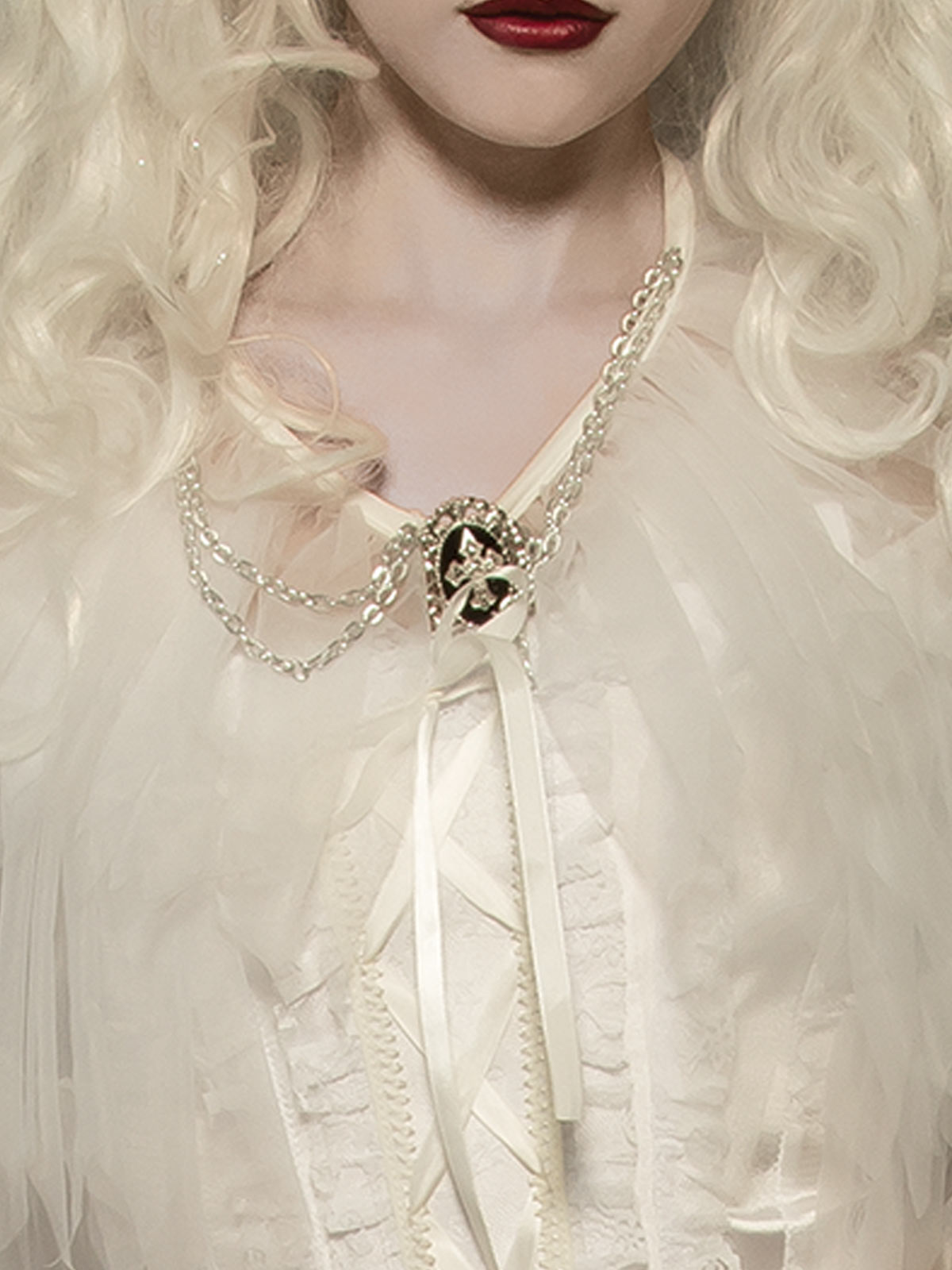 WITCH CAPELET WHITE, ADULT - Image 3