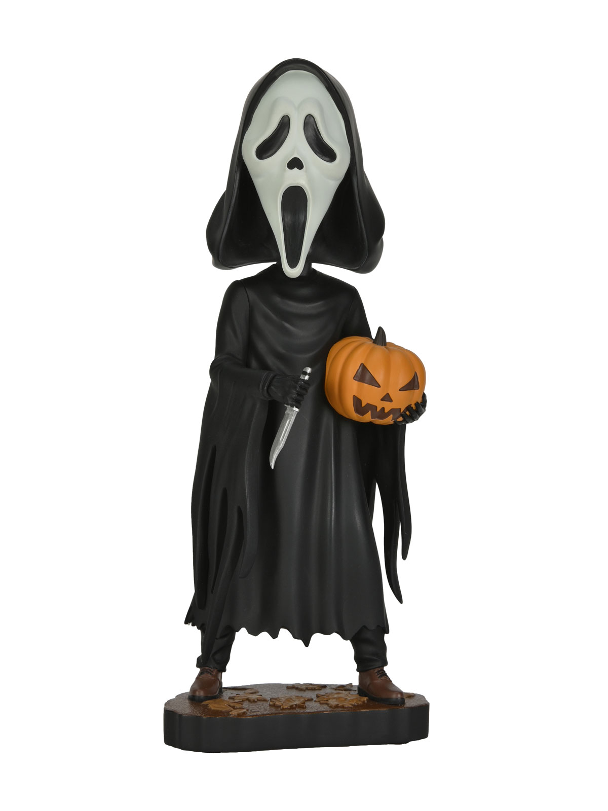 GHOST FACE WITH PUMPKIN HEAD KNOCKER