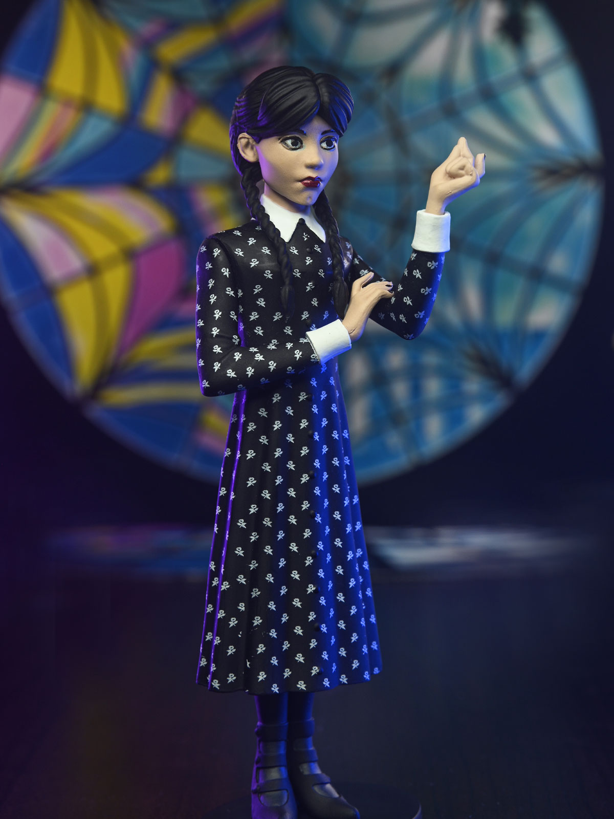 WEDNESDAY ADDAMS CLASSIC DRESS - TOONY TERRORS 6" SCALE ACTION FIGURE - Image 2