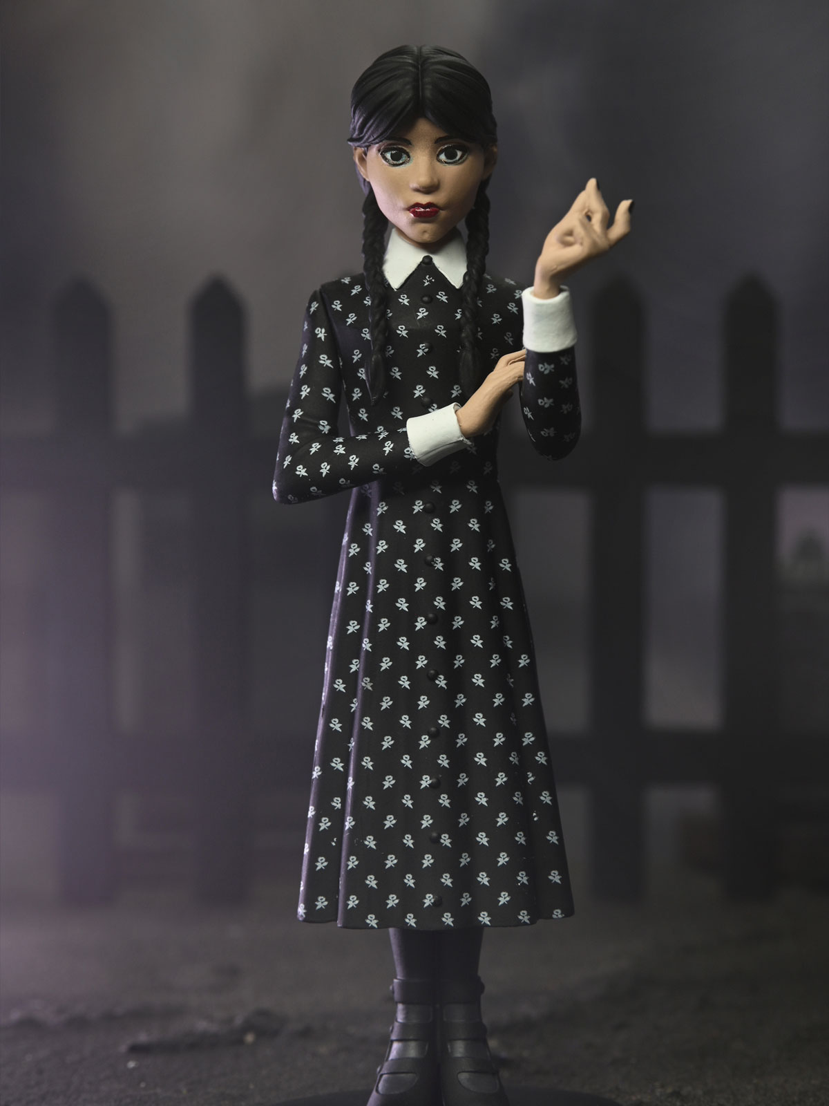 WEDNESDAY ADDAMS CLASSIC DRESS - TOONY TERRORS 6" SCALE ACTION FIGURE - Image 3
