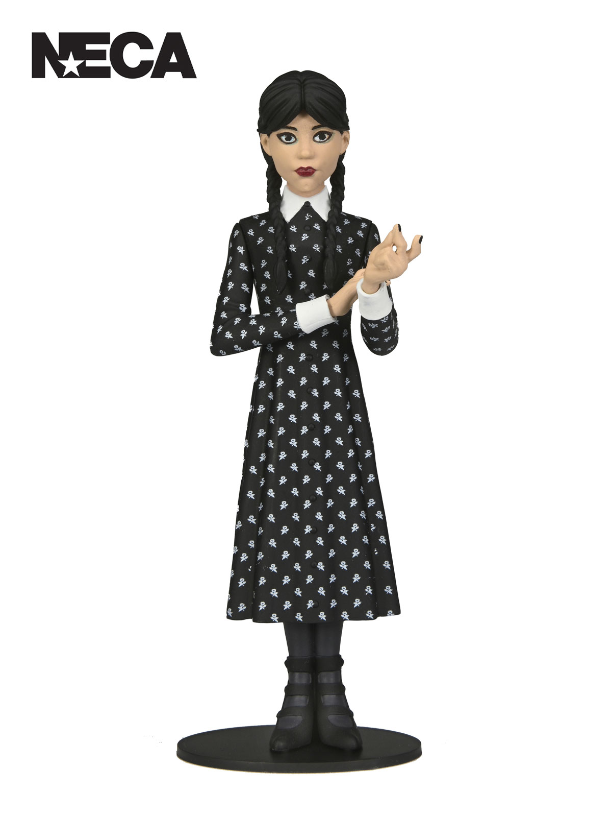 WEDNESDAY ADDAMS CLASSIC DRESS - TOONY TERRORS 6" SCALE ACTION FIGURE