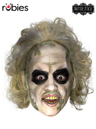 BEETLEJUICE 3/4 VINYL MASK WITH HAIR - ADULT