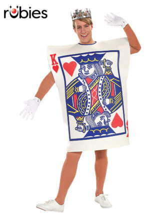 KING OF HEARTS PLAYING CARD COSTUME, ADULT