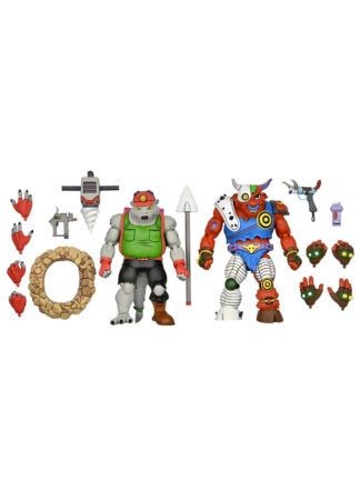 TMNT DIRTBAG AND GROUNDCHUCK (CARTOON) 7" FIGURES - 2 PK