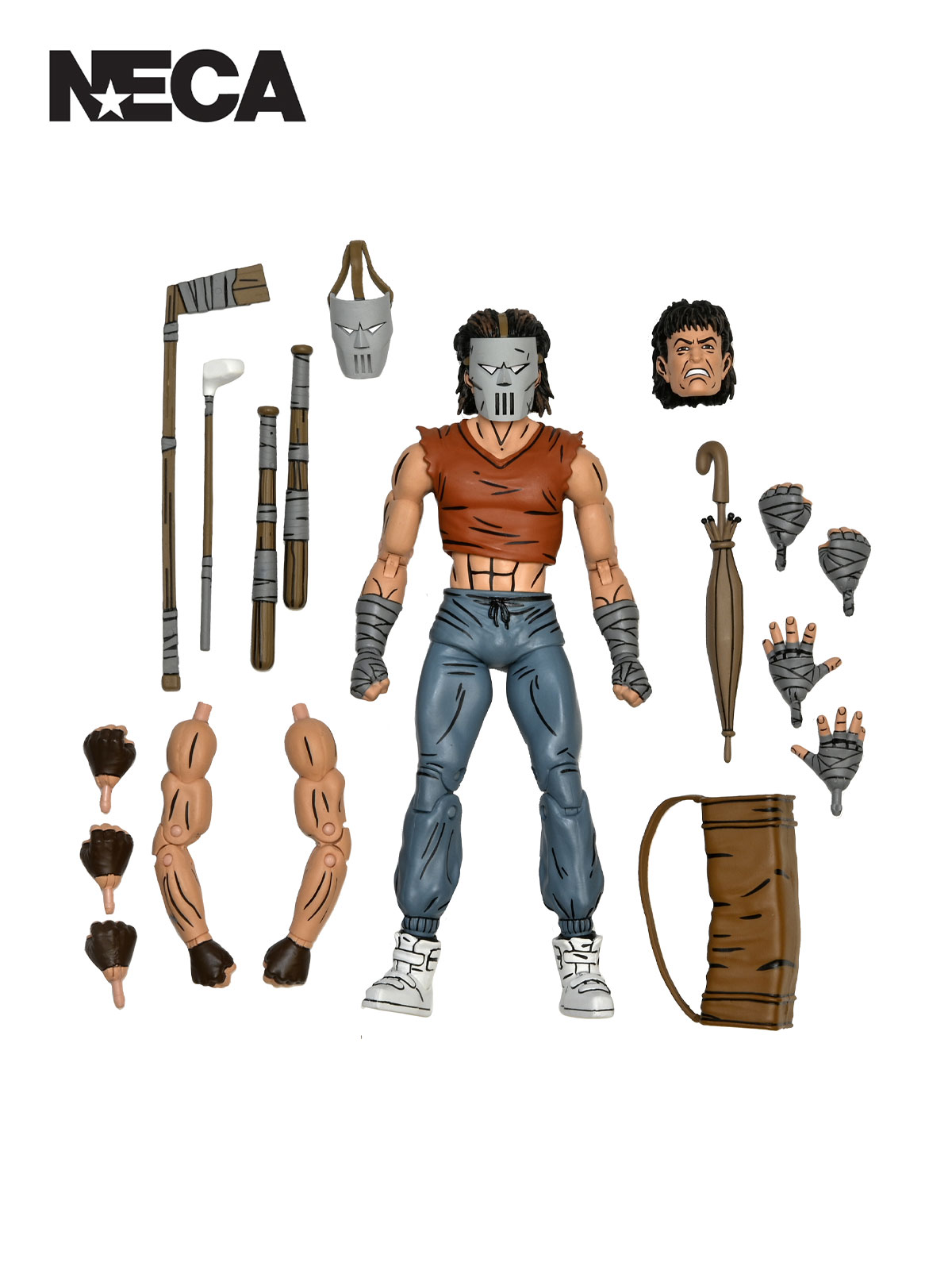 TMNT CASEY JONES RED SHIRT MIRAGE COMICS 7" SCALE ACTION FIGURE
