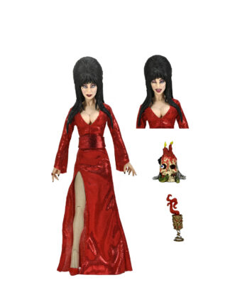 ELVIRA - RED, FRIGHT & BOO CLOTHED FIGURINE