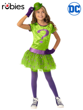 THE RIDDLER DELUXE TUTU COSTUME, CHILD