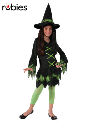 LIME WITCH COSTUME, CHILD