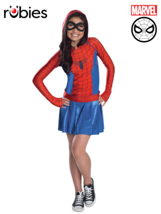 SPIDER-GIRL HOODIE DRESS, CHILD