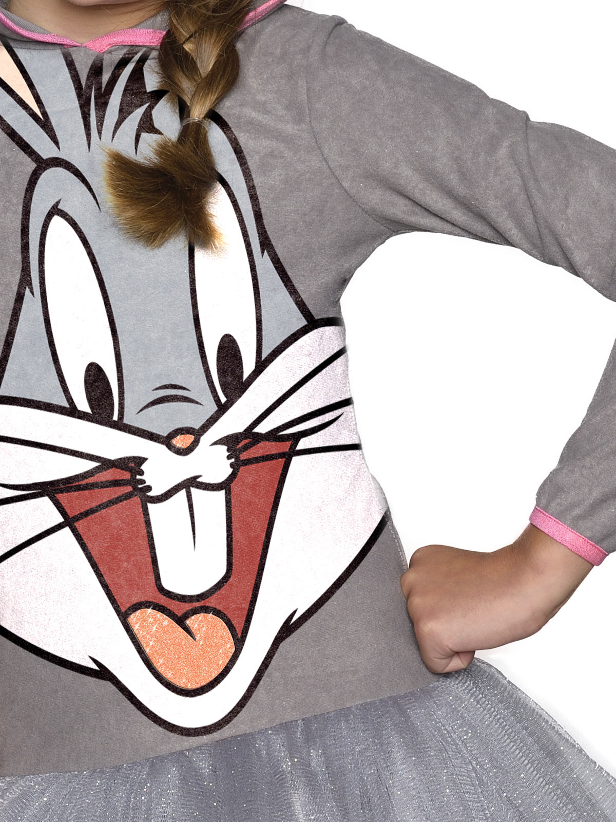 BUGS BUNNY GIRLS HOODED COSTUME, CHILD - Image 3
