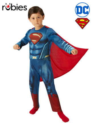 SUPERMAN DELUXE CHILD COSTUME, SIZE 9-10