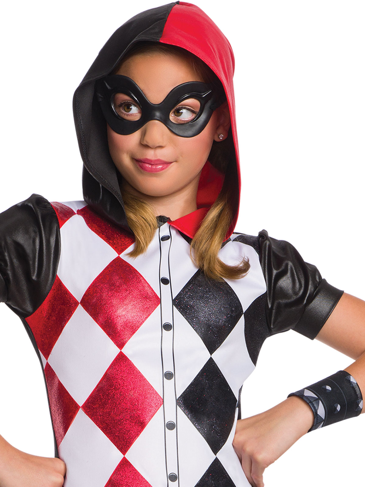 HARLEY QUINN DCSHG HOODIE COSTUME, CHILD - Image 2