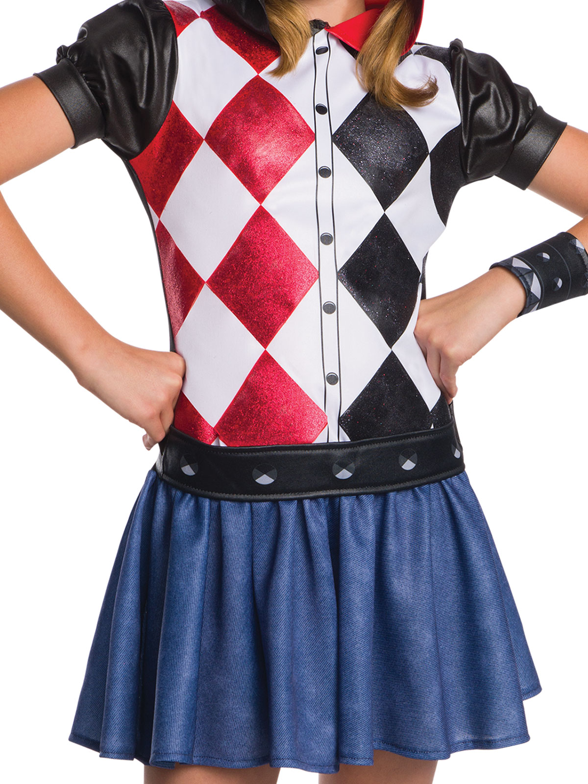 HARLEY QUINN DCSHG HOODIE COSTUME, CHILD - Image 3