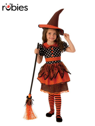 POLKA DOT WITCH COSTUME, CHILD