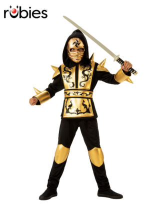 GOLD NINJA COSTUME, CHILD