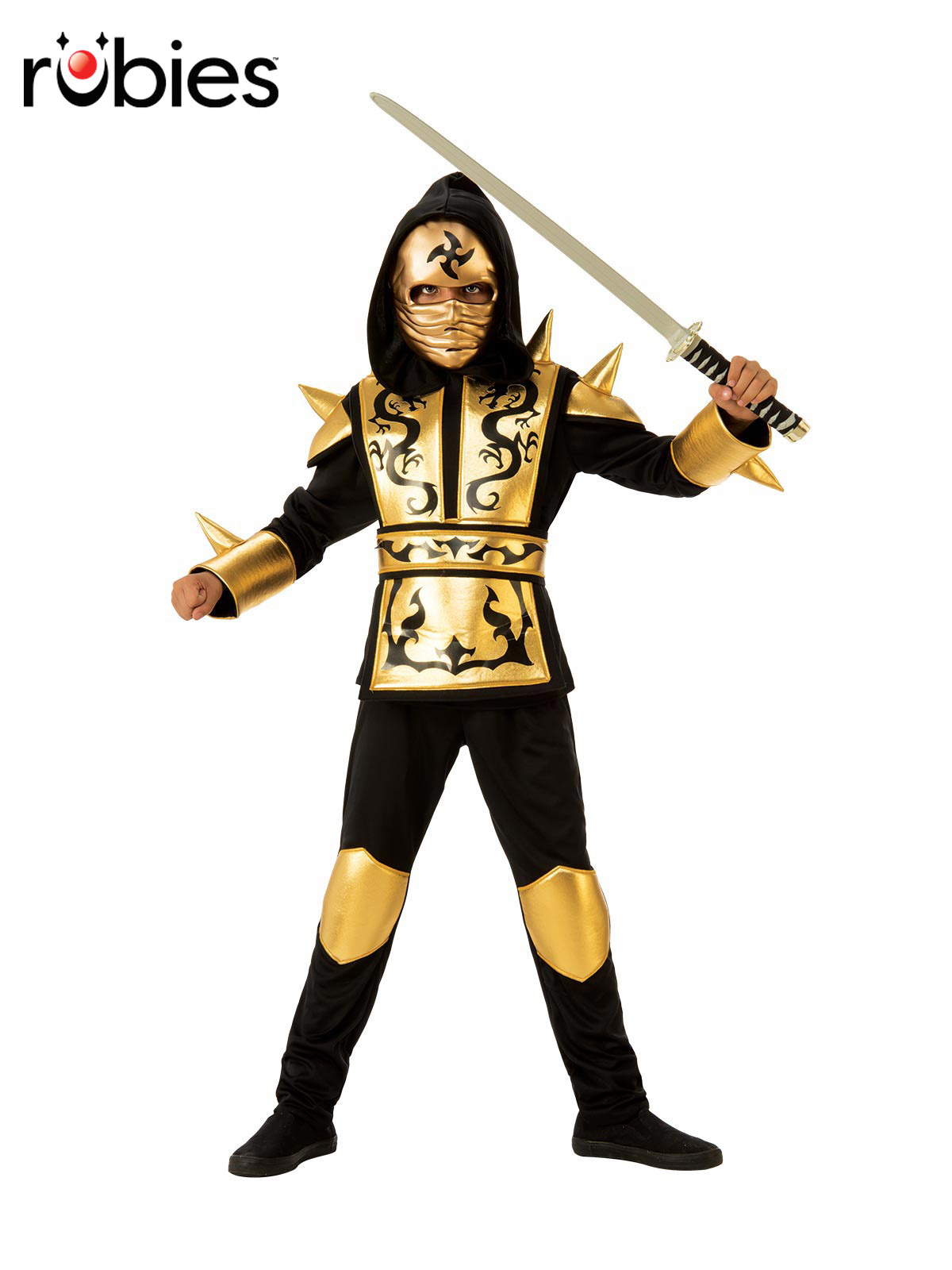 GOLD NINJA COSTUME, CHILD