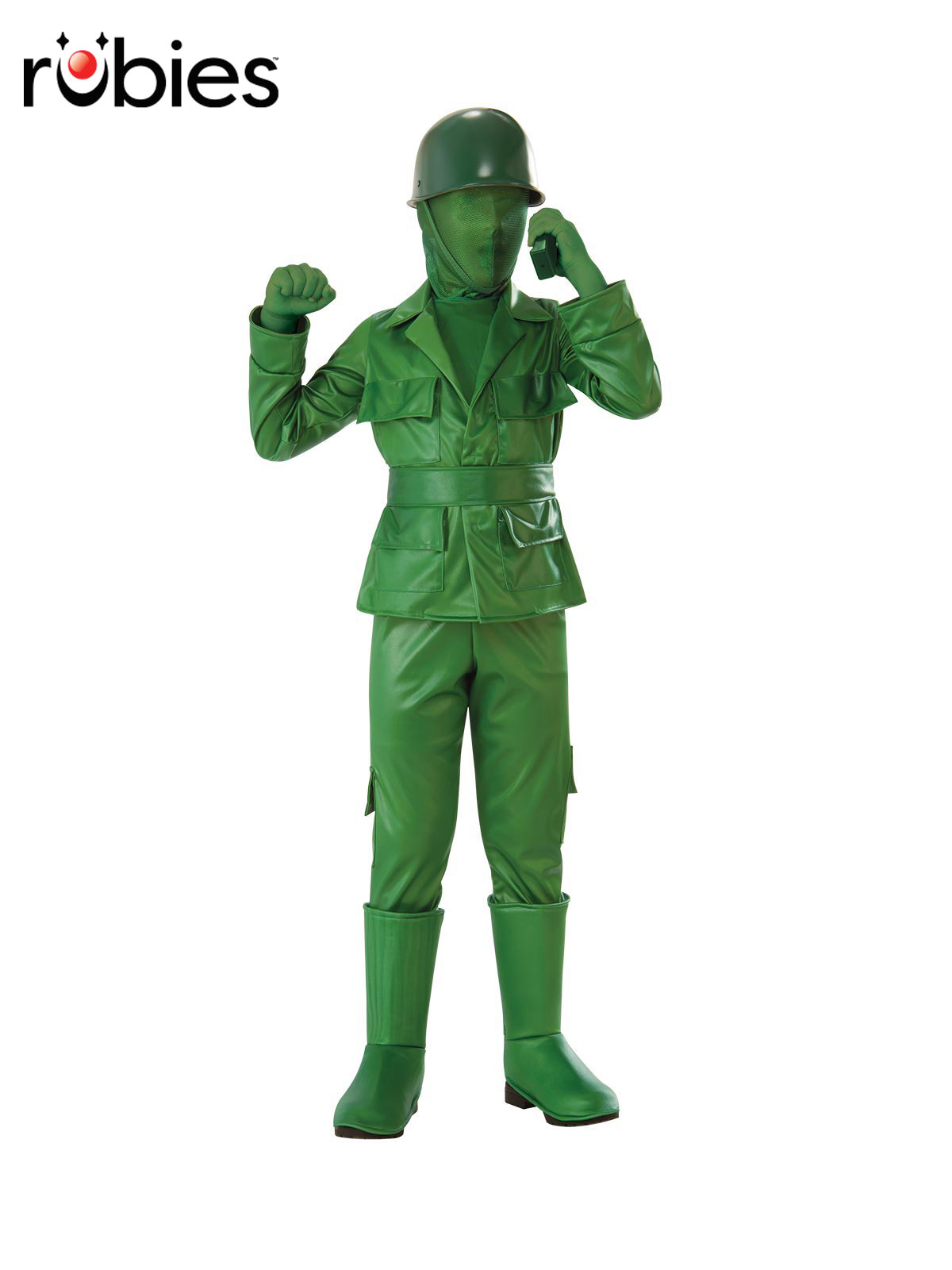GREEN ARMY MAN COSTUME, CHILD