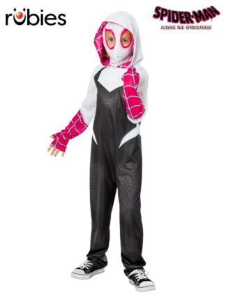 SPIDER GWEN SPIDER-VERSE DELUXE COSTUME, CHILD
