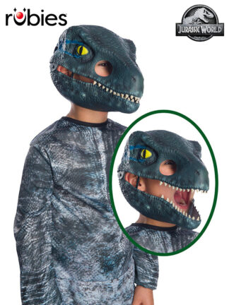 VELOCIRAPTOR BLUE MOVEABLE JAW MASK - CHILD