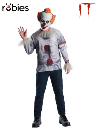 PENNYWISE 'IT' COSTUME TOP, ADULT