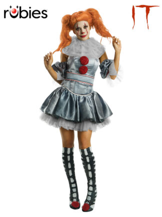 PENNYWISE 'IT' CH 2 DELUXE WOMENS COSTUME - SIZE S