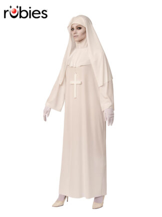 WHITE NUN COSTUME, ADULT