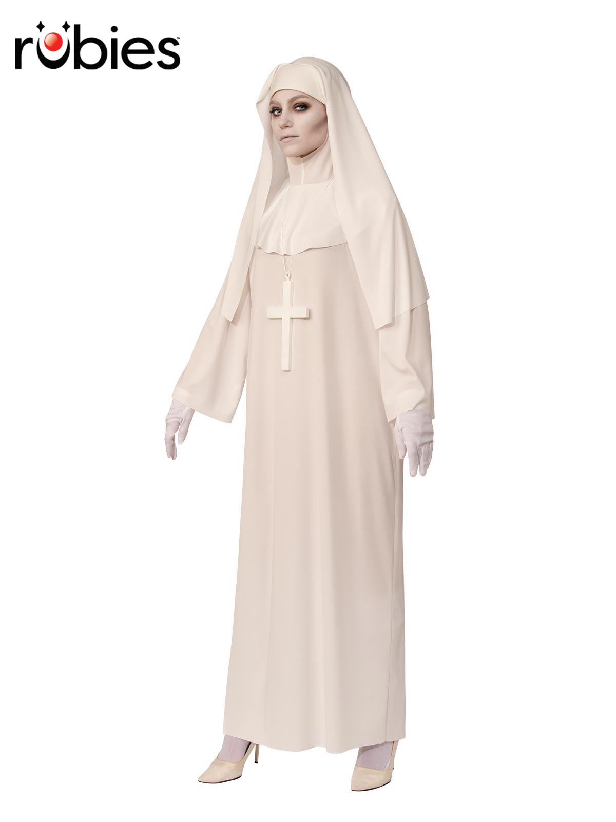 WHITE NUN COSTUME, ADULT