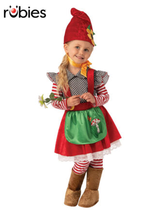 GARDEN GNOME GIRL COSTUME, CHILD
