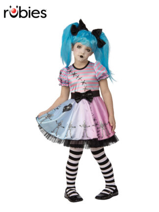LITTLE BLUE SKELLY GIRL COSTUME, CHILD