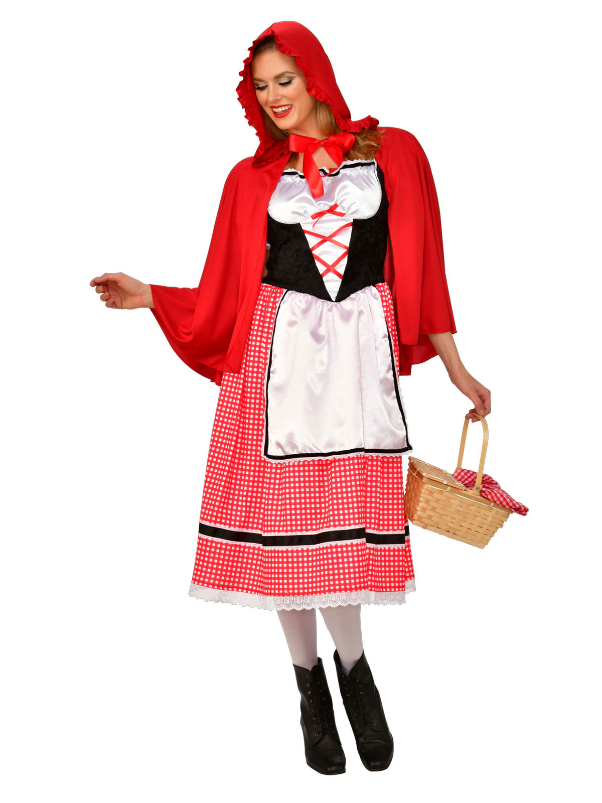 LITTLE RED RIDING HOOD LADIES COSTUME, ADULT - Image 2