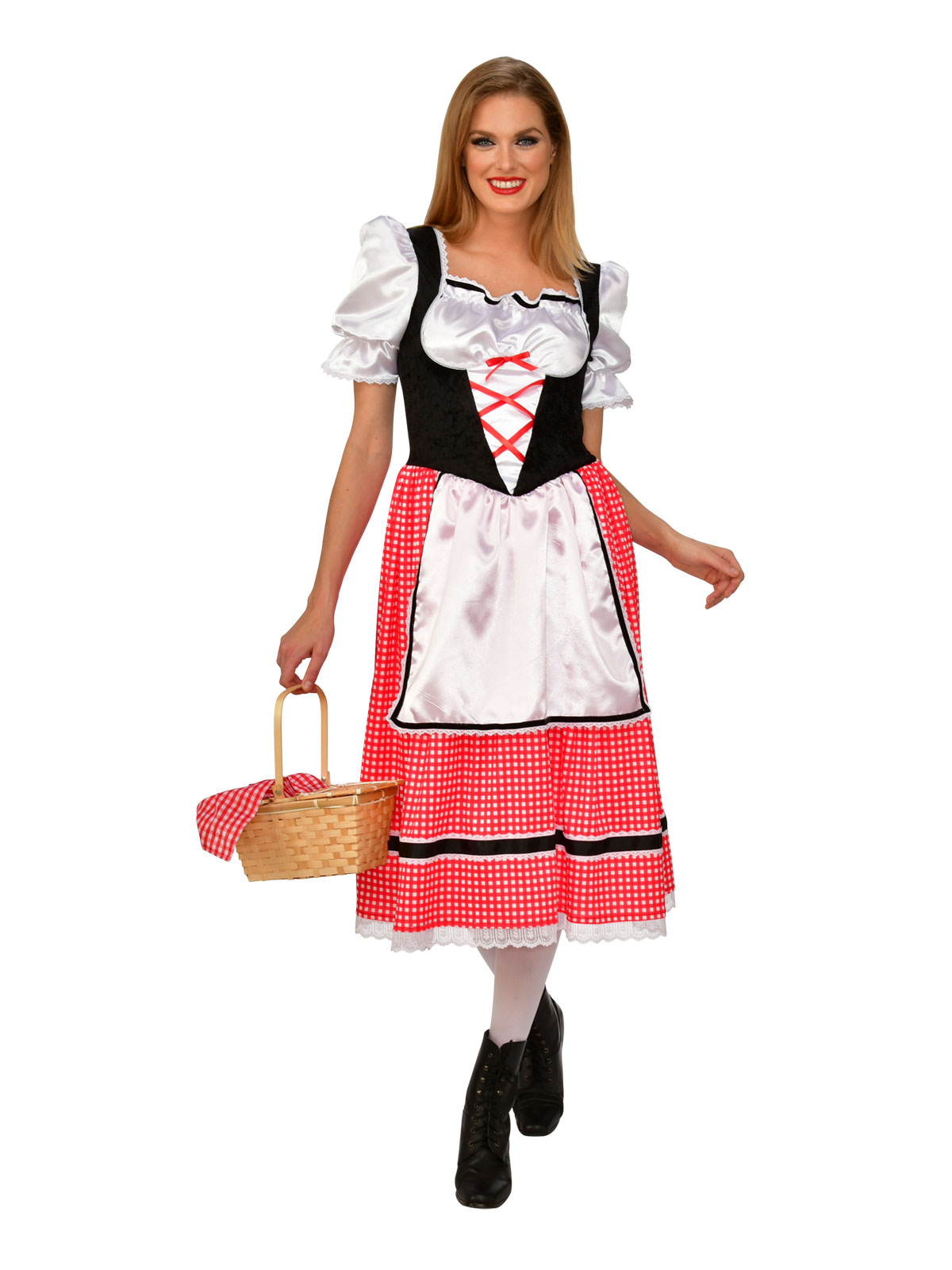 LITTLE RED RIDING HOOD LADIES COSTUME, ADULT - Image 3