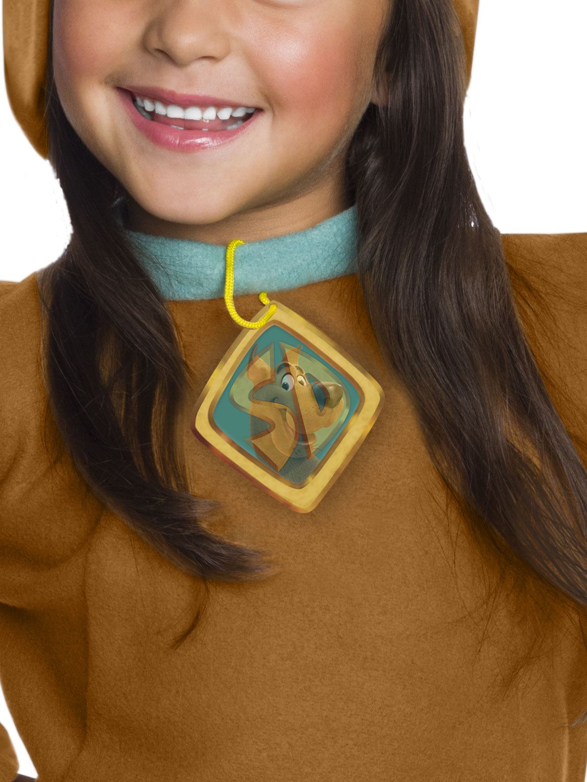 SCOOBY DOO DELUXE COSTUME WITH LENTICULAR BADGE, CHILD - Image 2