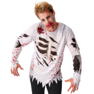 ZOMBIE COSTUME TOP, ADULT